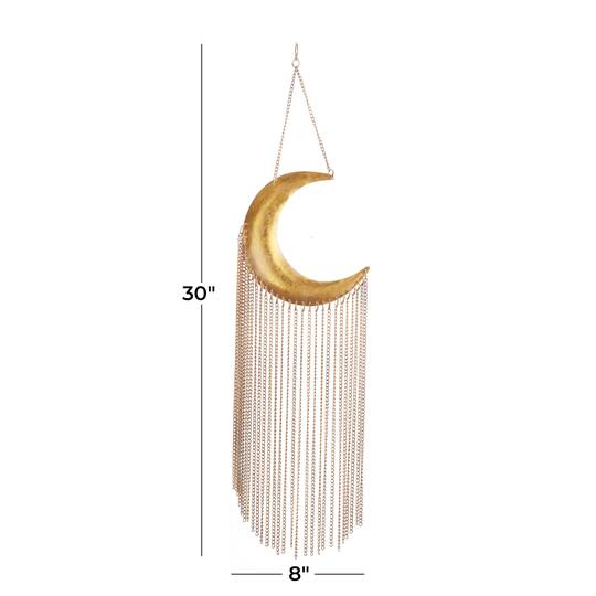 Gold Iron Glam Windchime, 30" x 8"